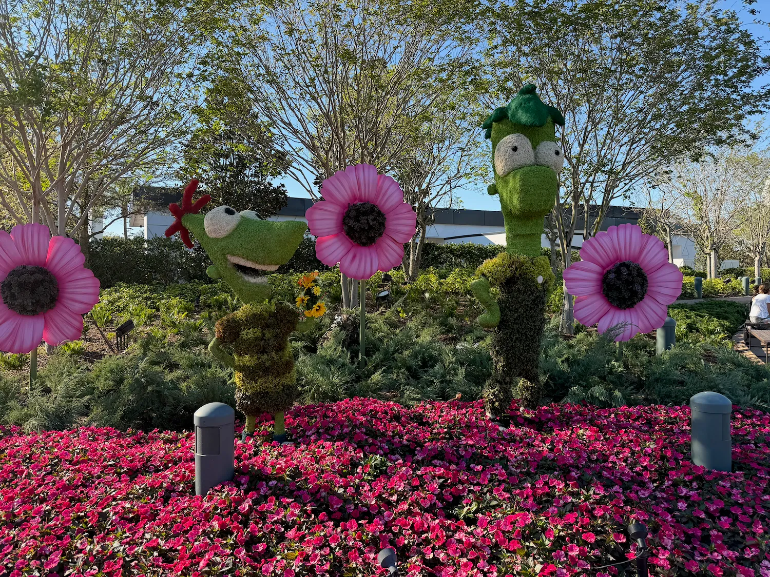 Phineas and Ferb Topiaries at EPCOT