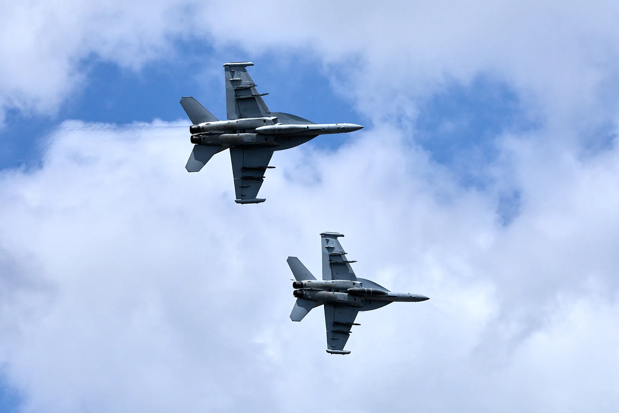 a pair of EA-18 Growlers