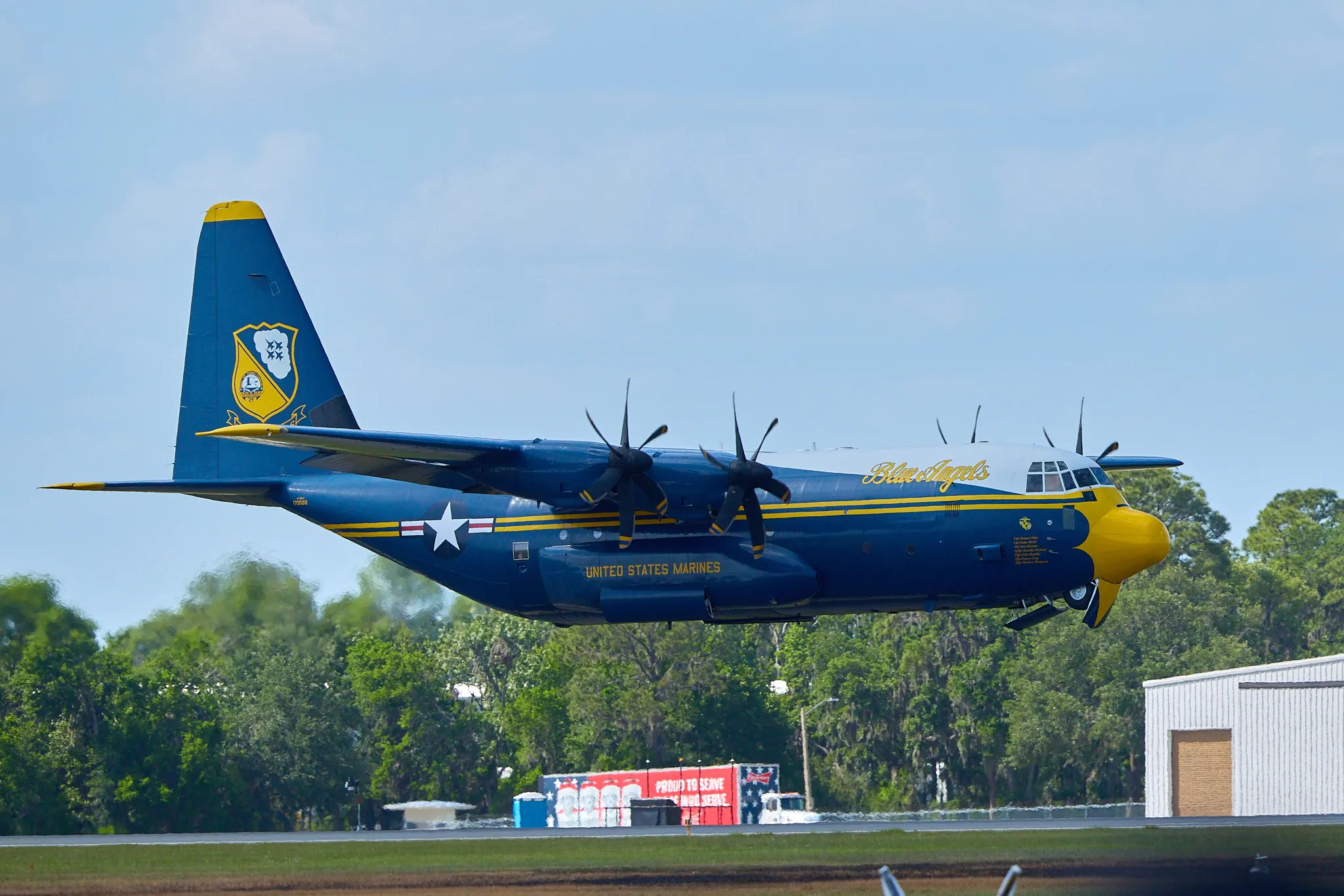 C-130 Fat Albert just after takeoff